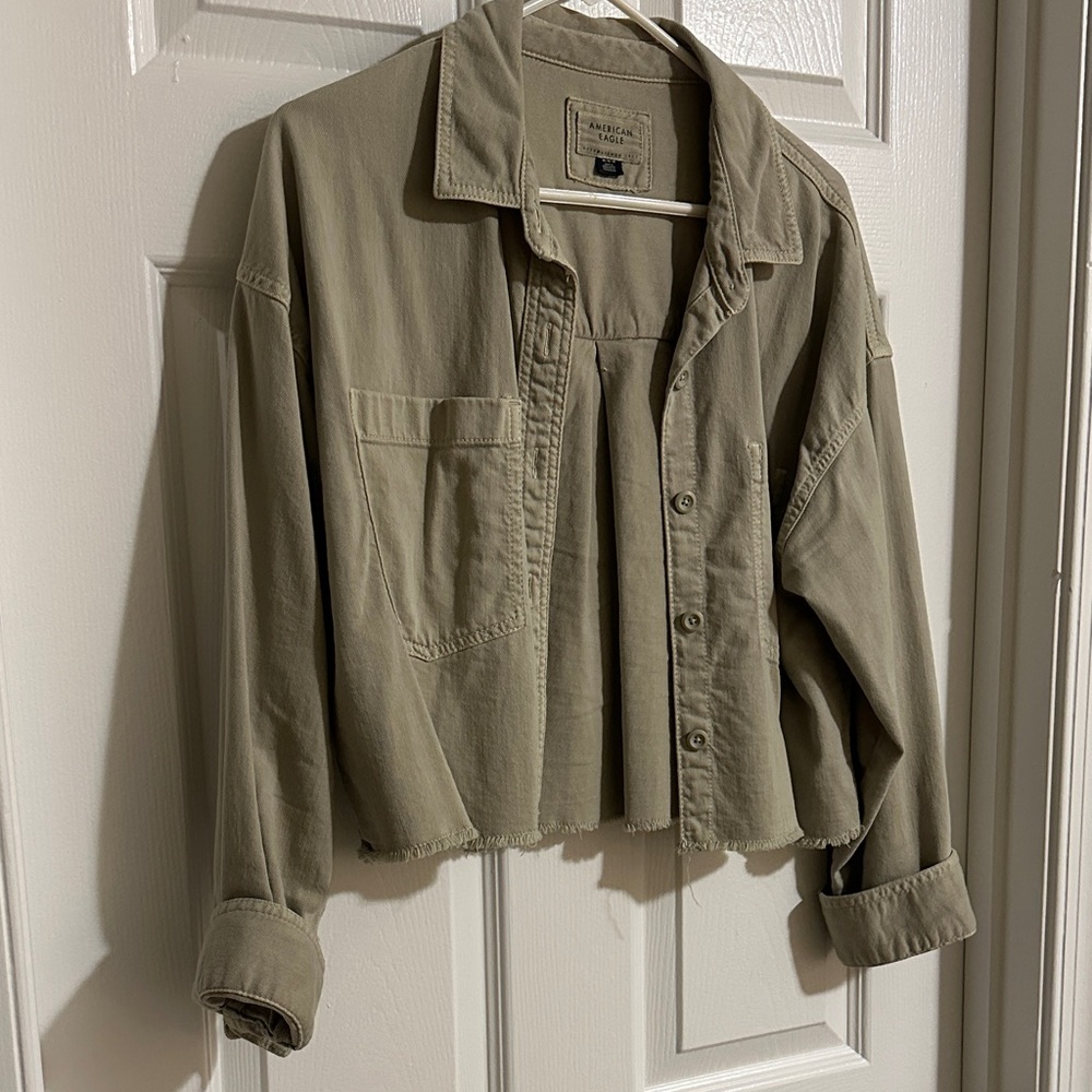 American Eagle Cropped Utility Jacket - image 3